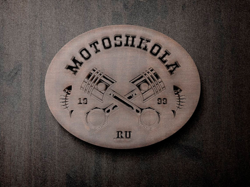Создание логотипа. Motoshkola.